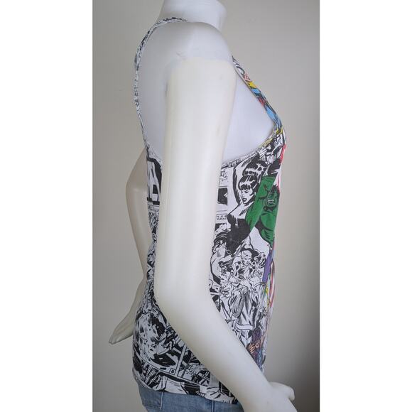 Marvel Avengers Womens Racerback Tank Top Medium Front & Back Colorful Graphic - Picture 6 of 9